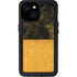 Black and Gold Split Marble iPhone 15 Waterproof Case