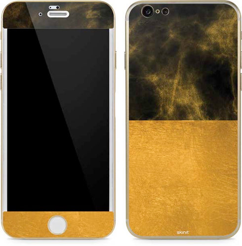 Black and Gold Split Marble iPhone 6/6s Skin