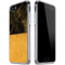 Black and Gold Split Marble iPhone SE (2nd & 3rd Gen) Clear Case