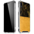 Black and Gold Split Marble iPhone XR Clear Case
