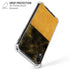 Black and Gold Split Marble iPhone XR Clear Case