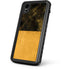 Black and Gold Split Marble iPhone XR Waterproof Case