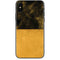 Black and Gold Split Marble iPhone XS Skin