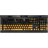 Black and Gold Split Marble K95 RGB PLATINUM Mechanical Gaming Keyboard Skin