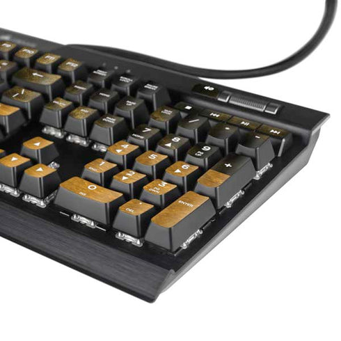 Black and Gold Split Marble K95 RGB PLATINUM Mechanical Gaming Keyboard Skin
