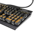 Black and Gold Split Marble K95 RGB PLATINUM Mechanical Gaming Keyboard Skin