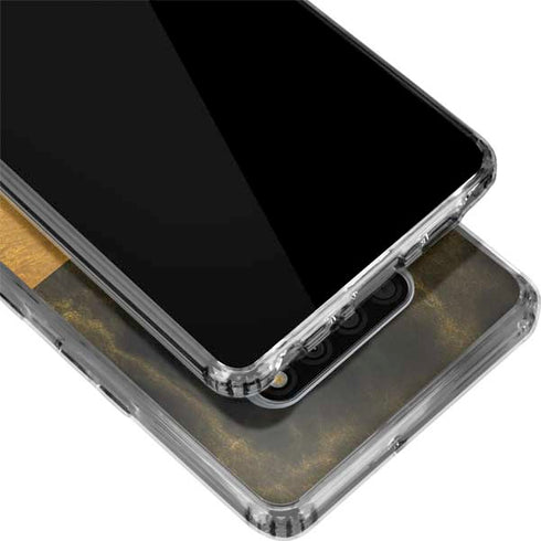 Black and Gold Split Marble LG Stylo 6 Clear Case