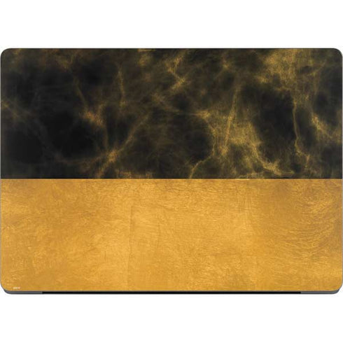 Black and Gold Split Marble MacBook Pro 14in (2021-24) Skin
