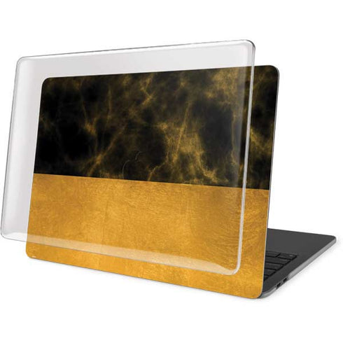 Black and Gold Split Marble MacBook Pro 15in (2016-19) Case plus Skin