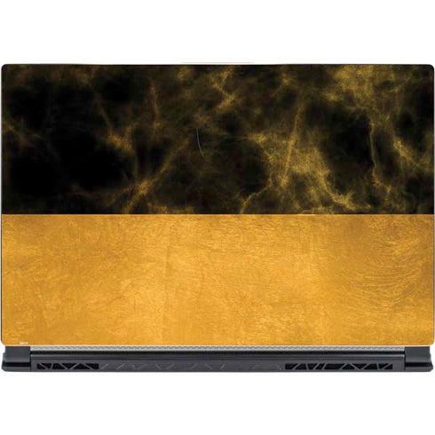 Black and Gold Split Marble MSI GS65 Stealth Laptop Skin