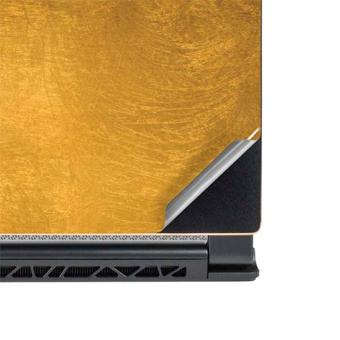 Black and Gold Split Marble MSI GS65 Stealth Laptop Skin
