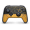 Black and Gold Split Marble Nintendo Switch Pro Controller Skin