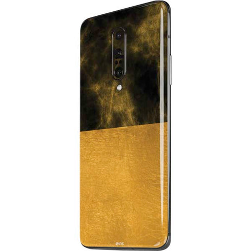 Black and Gold Split Marble OnePlus 7 Pro Skin