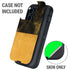 Black and Gold Split Marble Otterbox Defender iPhone Skin