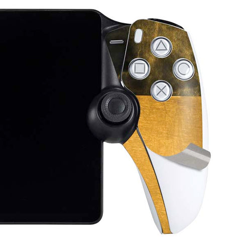 Black and Gold Split Marble PlayStation Portal Remote Player Skin