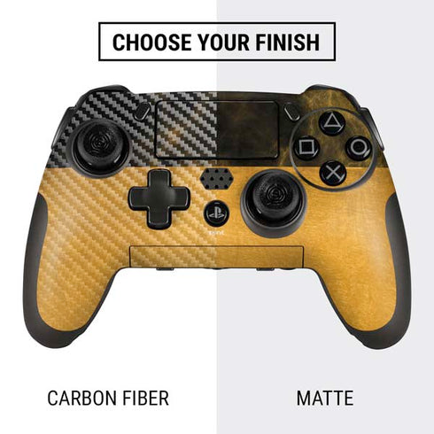 Black and Gold Split Marble PlayStation Scuf Vantage 2 Controller Skin