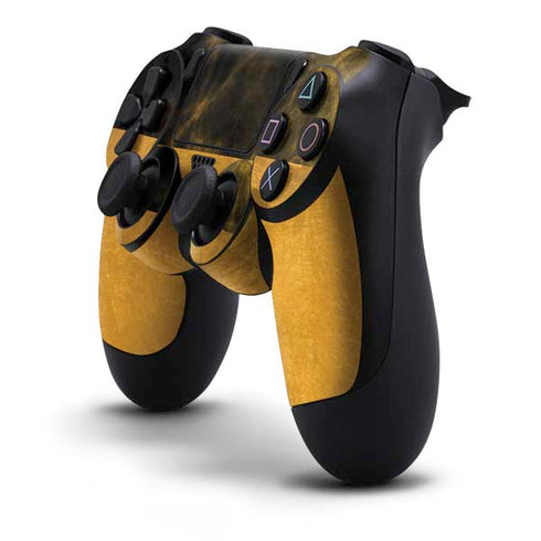 Black and Gold Split Marble PS4 Controller Skin