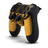 Black and Gold Split Marble PS4 Controller Skin