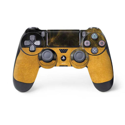 Black and Gold Split Marble PS4 Controller Skin
