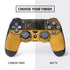 Black and Gold Split Marble PS4 Controller Skin