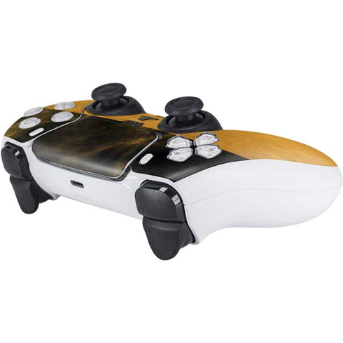 Black and Gold Split Marble PS5 Controller Skin