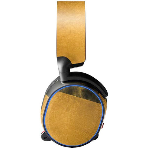 Black and Gold Split Marble SteelSeries Arctis 5 Skin