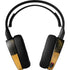 Black and Gold Split Marble SteelSeries Arctis 5 Skin