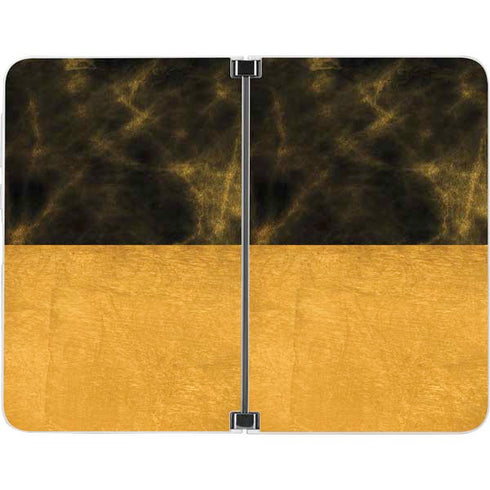 Black and Gold Split Marble Surface Duo Skin