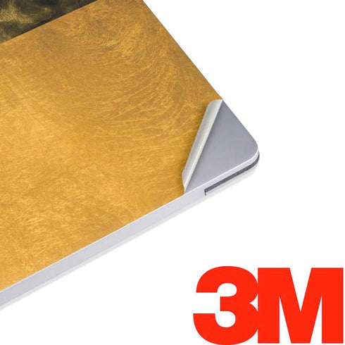 Black and Gold Split Marble Surface Laptop 2 Skin