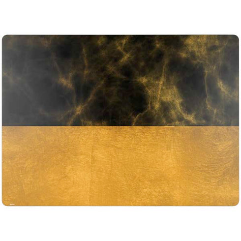 Black and Gold Split Marble Surface Laptop 4 15in Skin