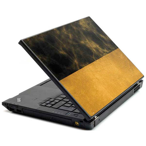 Black and Gold Split Marble T440s Skin
