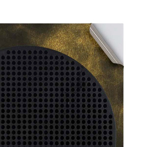 Black and Gold Split Marble Xbox Series S Console Skin