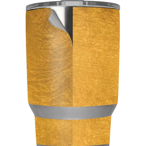 Black and Gold Split Marble Yeti 20oz Tumbler Skin