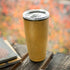 Black and Gold Split Marble Yeti 20oz Tumbler Skin