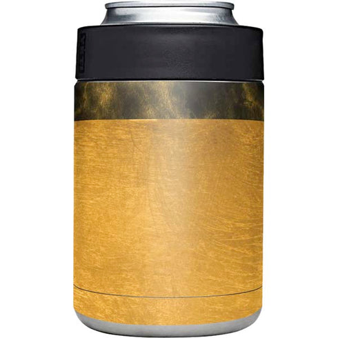 Black and Gold Split Marble Yeti Colster Can Insulator Skin