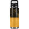 Black and Gold Split Marble YETI Rambler 26oz Bottle Skin
