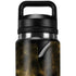 Black and Gold Split Marble YETI Rambler 26oz Bottle Skin