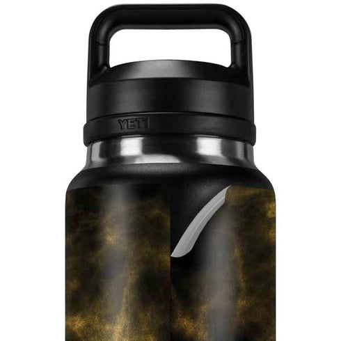 Black and Gold Split Marble YETI Rambler 36oz Bottle Skin