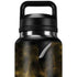 Black and Gold Split Marble YETI Rambler 36oz Bottle Skin