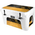 Black and Gold Split Marble YETI Tundra 45 Hard Cooler Skin