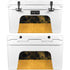 Black and Gold Split Marble YETI Tundra 45 Hard Cooler Skin
