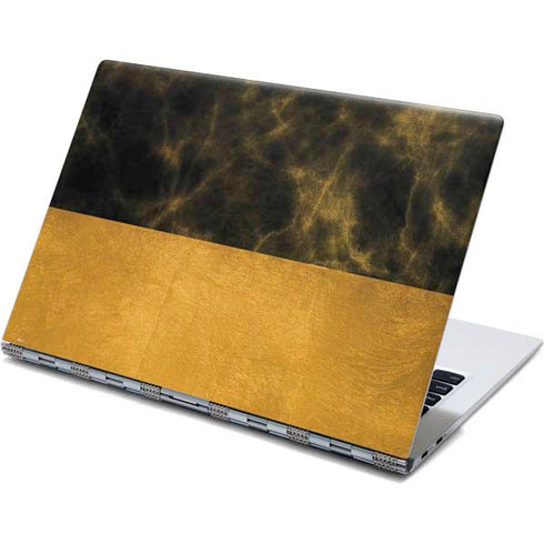 Black and Gold Split Marble Yoga 910 2-in-1 14in Touch-Screen Skin