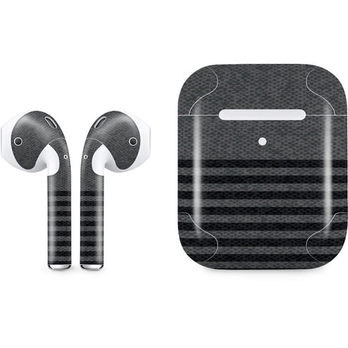 Black and Grey Stripes Apple AirPods 2 Skin