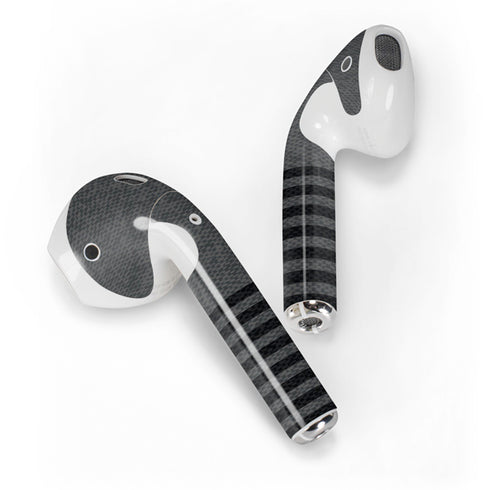 Black and Grey Stripes Apple AirPods 2 Skin