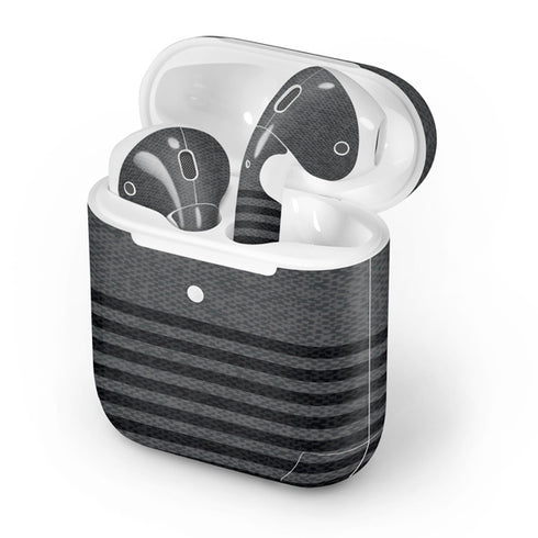 Black and Grey Stripes Apple AirPods 2 Skin