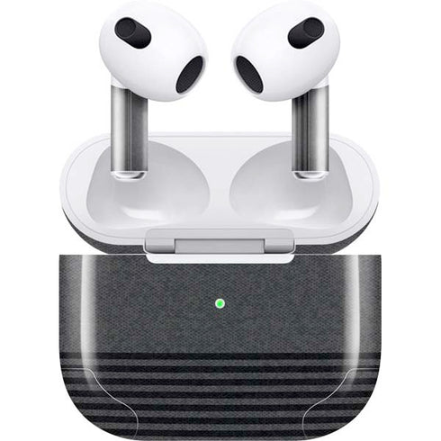 Black and Grey Stripes Apple AirPods (3rd Gen 2021) Skin