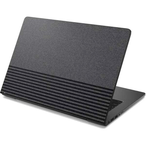 Black and Grey Stripes Dell Chromebook Skin