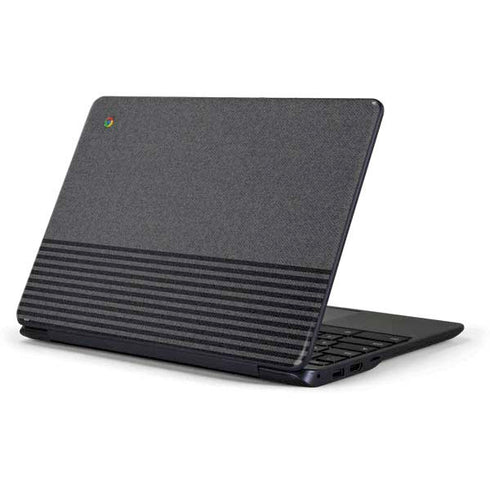 Black and Grey Stripes Samsung Chromebook Skin