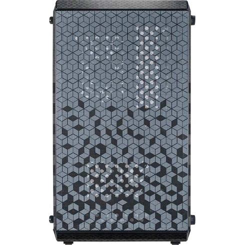 Black and Grey Stripes Cooler Master MasterBox Q300L Mini Tower Skin
