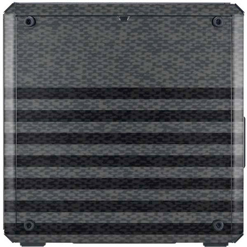 Black and Grey Stripes Cooler Master MasterBox Q300L Mini Tower Skin
